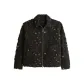 Dark Gray Floral