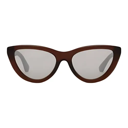 Burberry Metal Acetate Cat Eye Sunglasses Women's Dark Brown