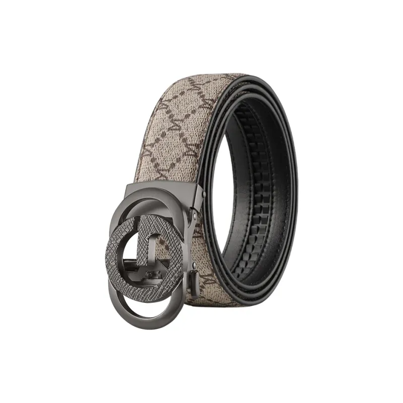 15 MINS Cow Split Leather Belts Men's Width 3.5cm-0