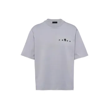 PRADA T-Shirts Men Gray