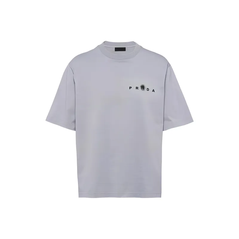 PRADA T-Shirts Men Gray-0