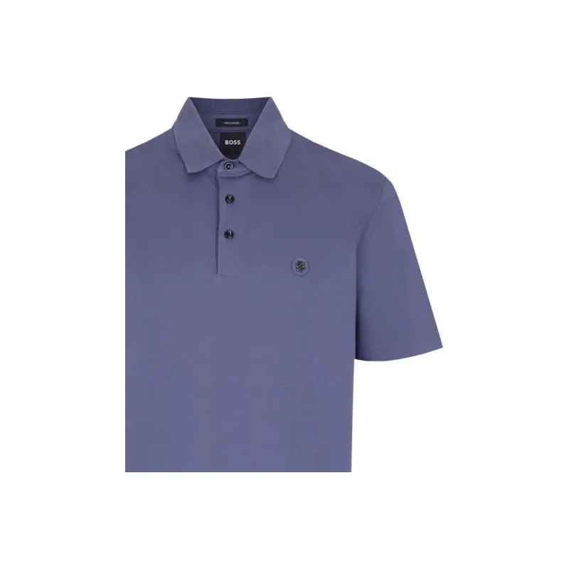 HUGO BOSS Double Monogram Patch Polo Shirt-5