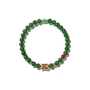 RIXIANGWAN Hetian Jade Bracelets Jasper Unisex