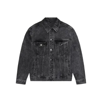 JASONWOOD Cowboy On The Run Denim Jacket Unisex Black Gray