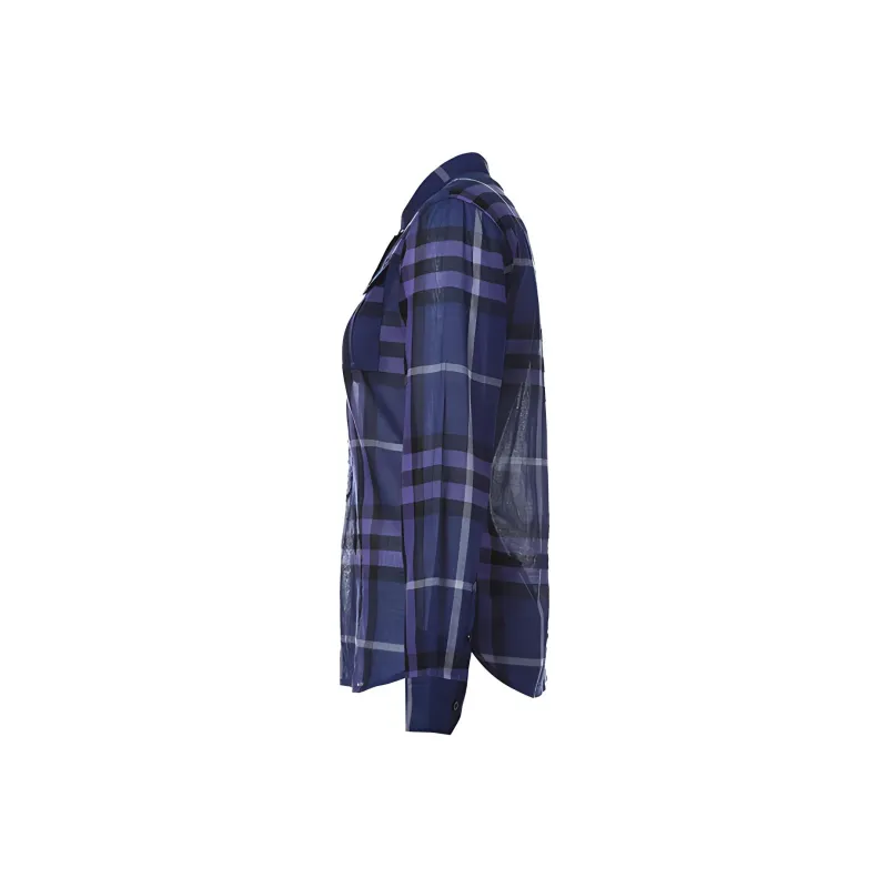 Burberry Shirts Women's Blue Purple-2