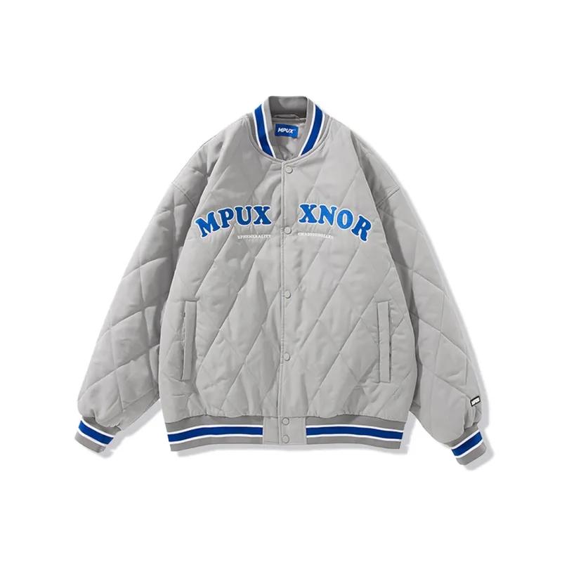 MPUX Baseball Collar Loose Fit Puffer Jacket Unisex-10