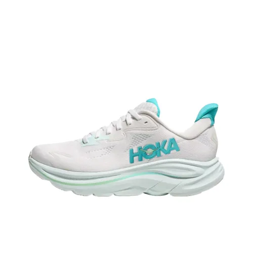 HOKA ONE ONE Clifton 10 White Cielo Blue Women's