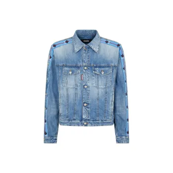 DSQUARED 2 Ripped Denim Jacket