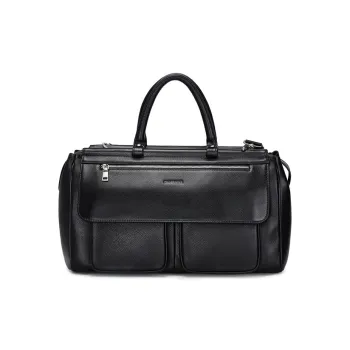 CROSSGEAR Cow Leather Handbag Regular Men's Black