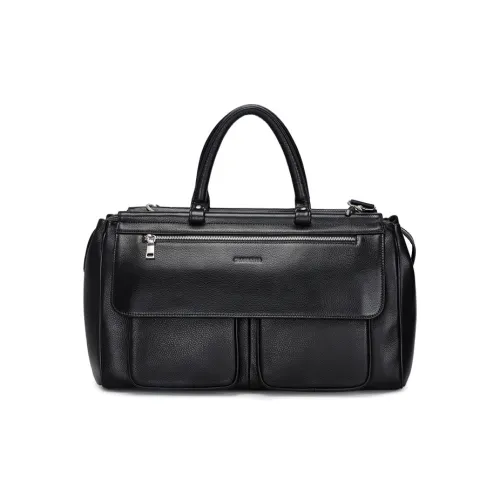 CROSSGEAR Cow Leather Handbag Regular Men's Black