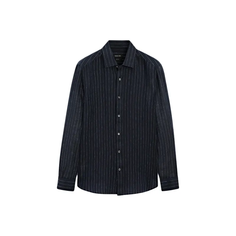 Massimo Dutti Shirts Men Blue-0