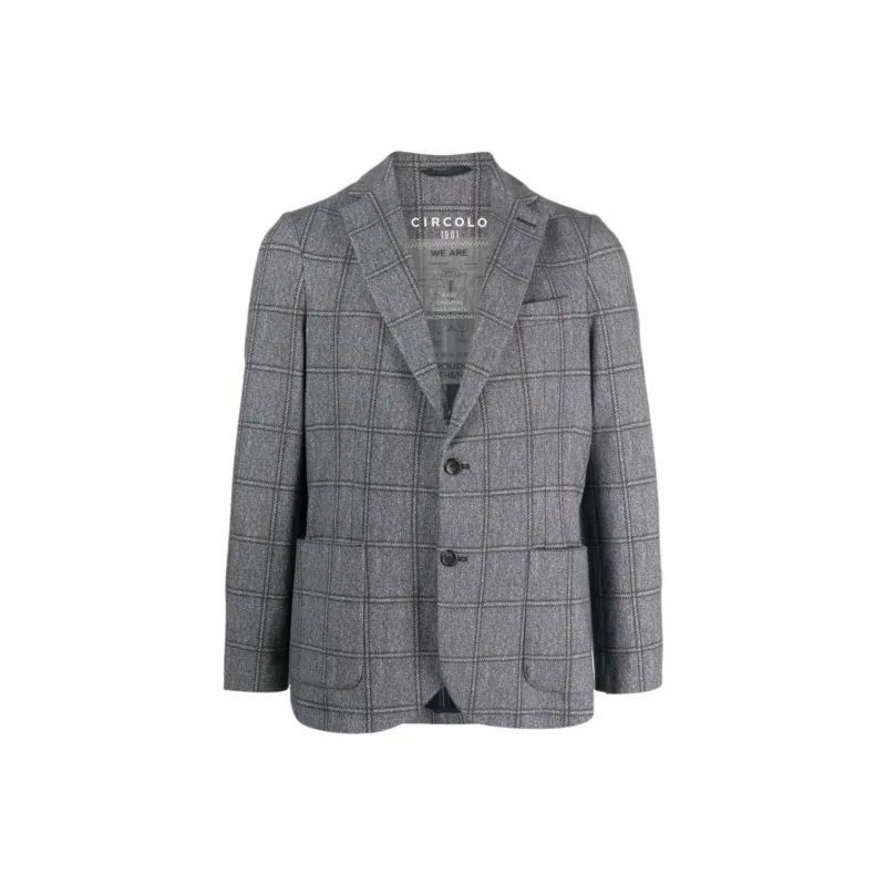 Circolo 1901 Plaid check Single breasted Blazer-0