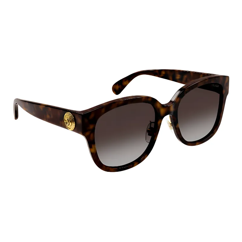 GUCCI Acetate Square Sunglasses Women's Tortoiseshell-2