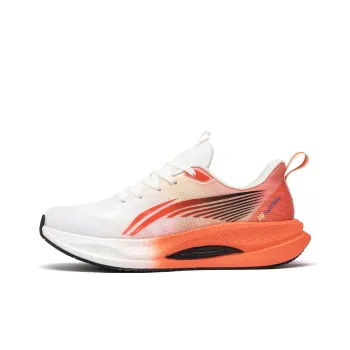 JOSINY Low Top Carbon Plate Training For Long Distance Running Shoes Men's White Orange