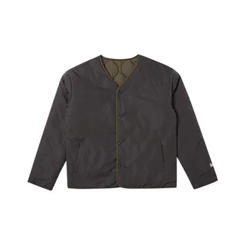 New Era Puffer Jacket Unisex Charcoal Black
