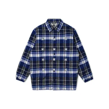 Kappa Houndstooth Letter Lapel Puffer Jacket Unisex