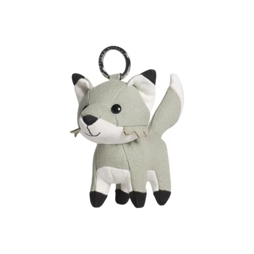Maison Kitsune 100% Cotton, Canvas, Metal, Iron Polyester Keychains Women's Gray