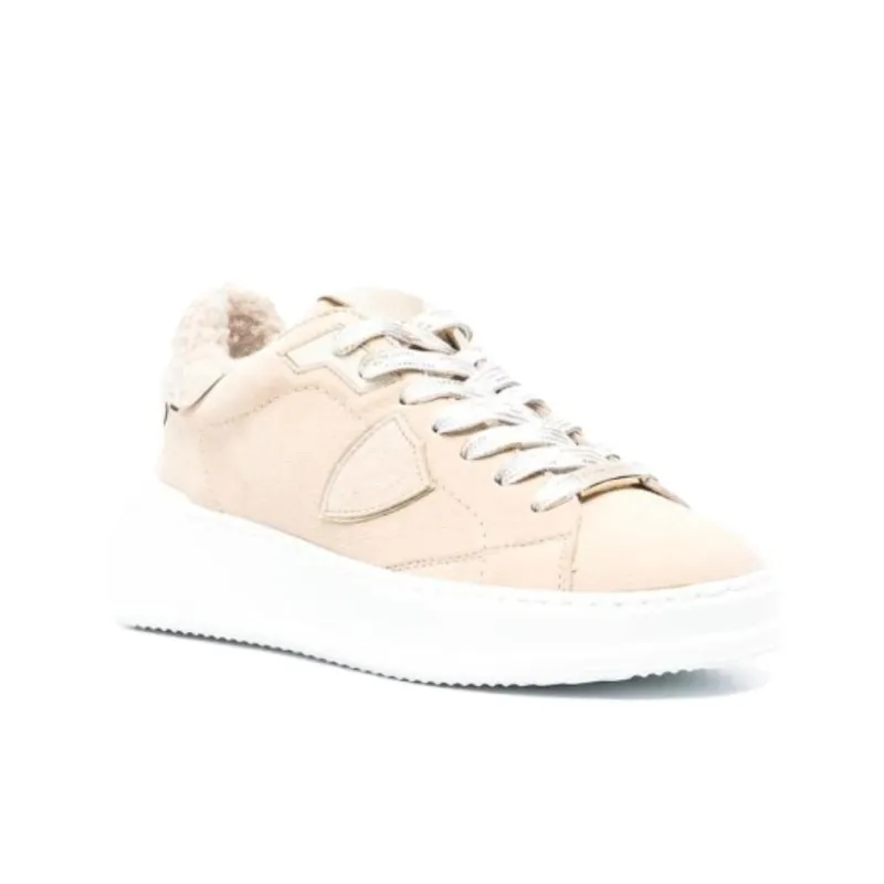 PHILIPPE MODEL Philippe Model Abrasion Resistant Low Top Skateboard Shoes Women's Pink-1