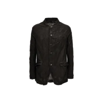 Giorgio Brato Perforated Leather Shirt Jacket