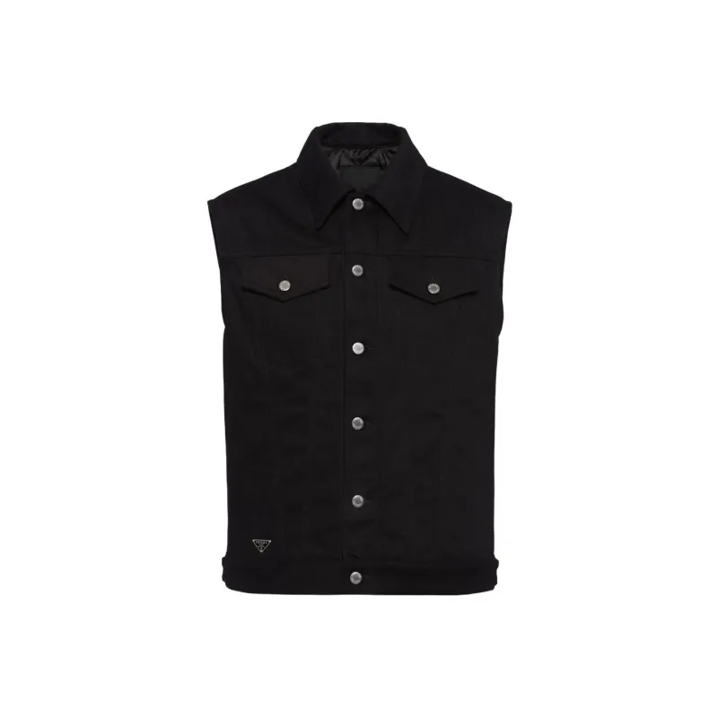 PRADA Vests Men Black-0