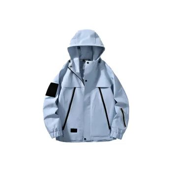 33TH Jackets Coats Unisex Rainy Blue