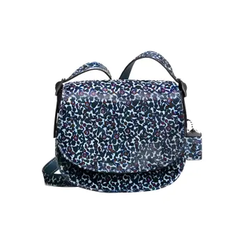 COACH Saddle Cow Leather Saddle Bag Shoulder Bag Crossbody Bag Women's Blue