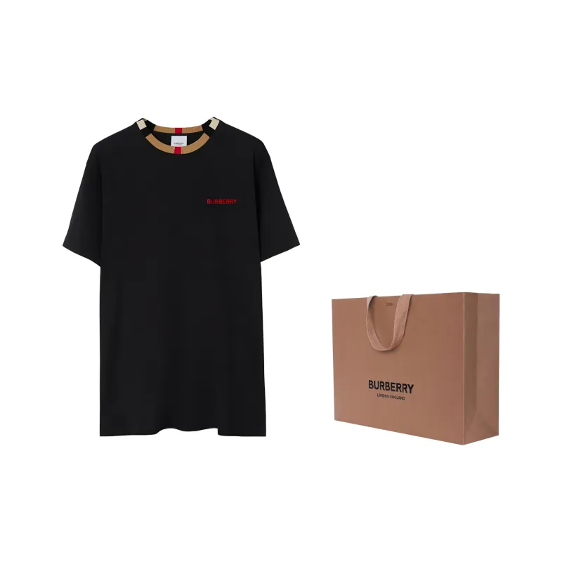 Burberry T Shirts Men Black-7