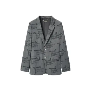 JOHN RICHMOND FW24 Business Suit Men's Black Gray
