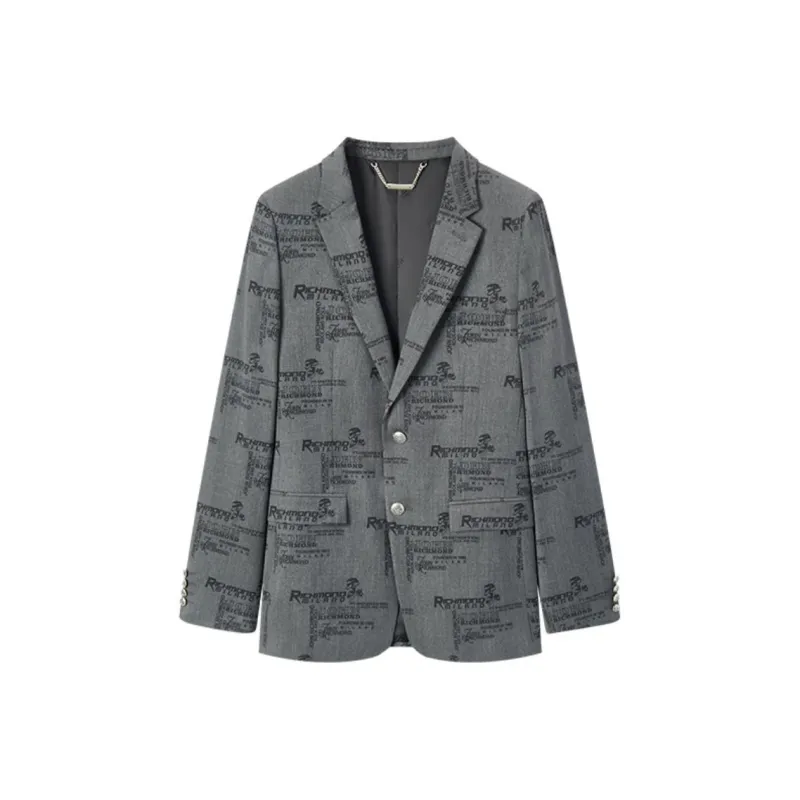 JOHN RICHMOND FW24 Business Suit Men's Black Gray-0
