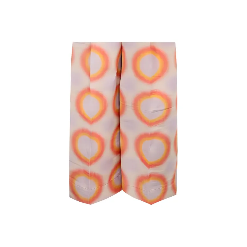 Christopher John Rogers SS24 Casual Pants Women's Orange-2