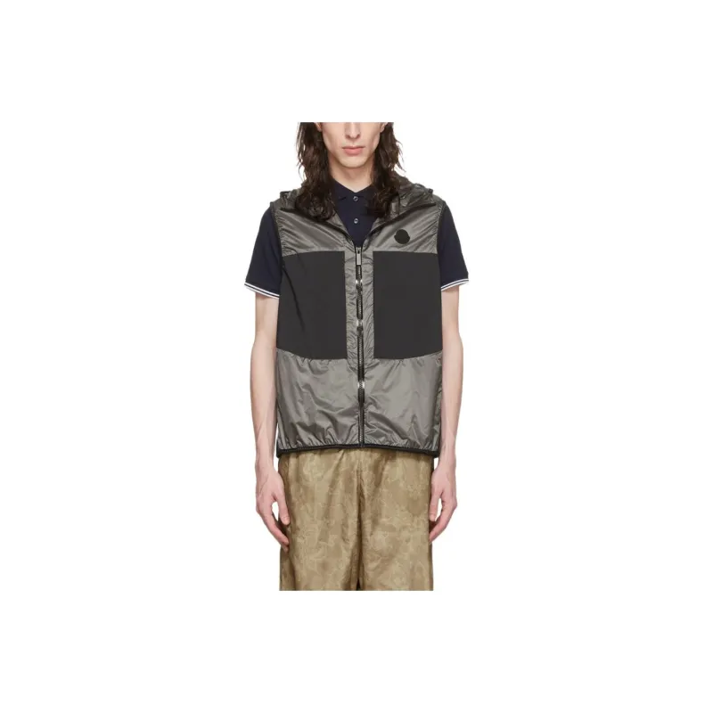 Moncler Vests Men Gray-0