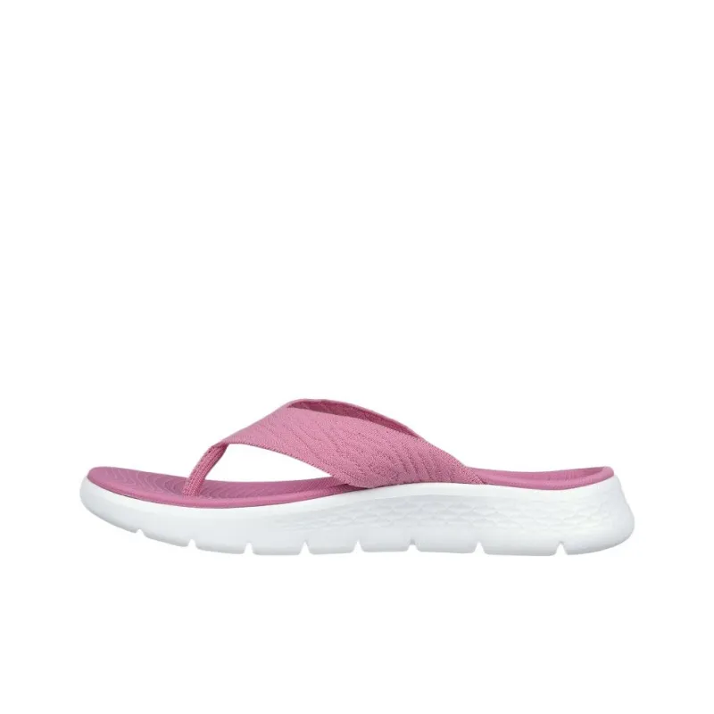 Skechers Go Walk Fle Flip Flops Women's Pink-4