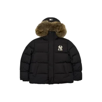 MLB Down Jacket Winter Mid Length Unisex Black