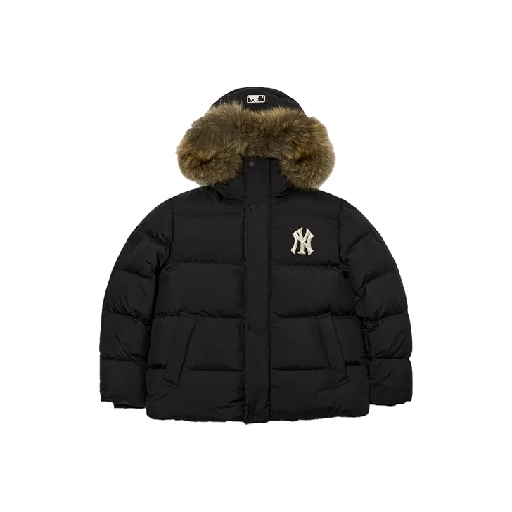 MLB Down Jacket Winter Mid Length Unisex Black-0