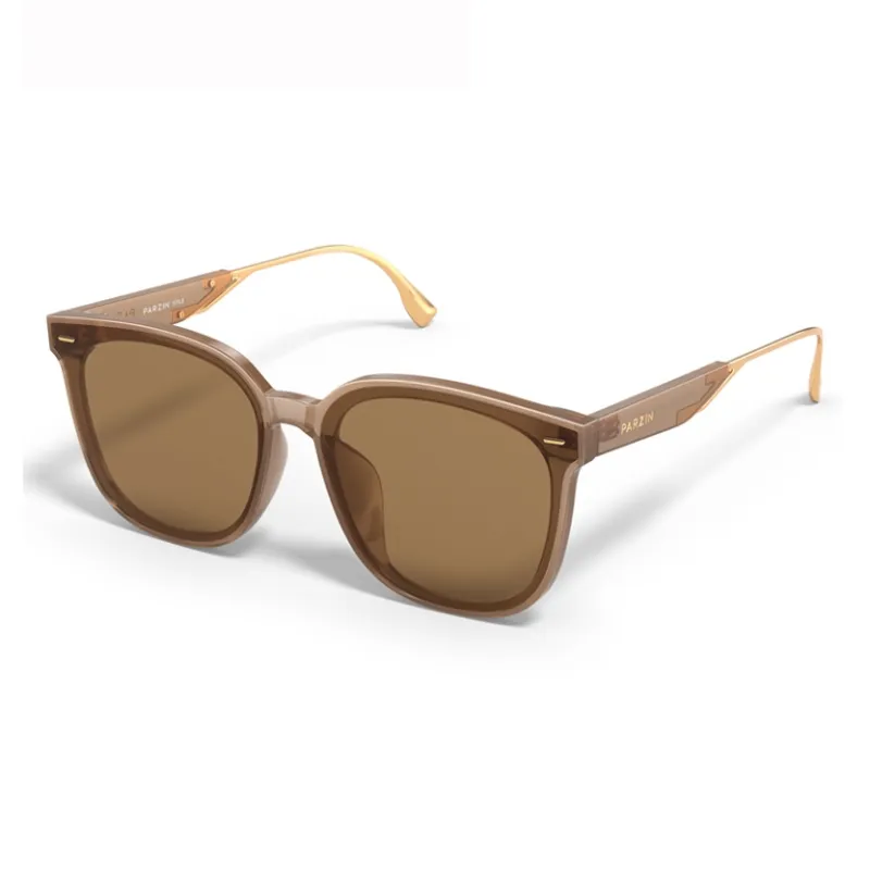PARZIN Square Sunglasses Unisex Black-19