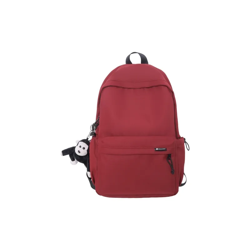 Cwatcun Nylon Backpack Regular Unisex Black/White/Red/Khaki/Green-6