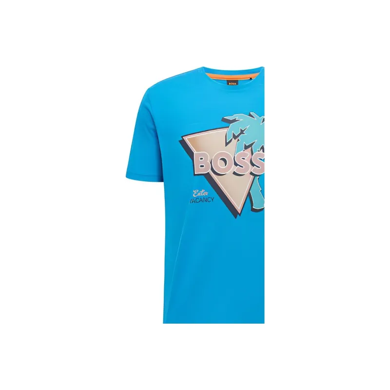 HUGO BOSS SS22 T Shirt Men's Bright Blue-3