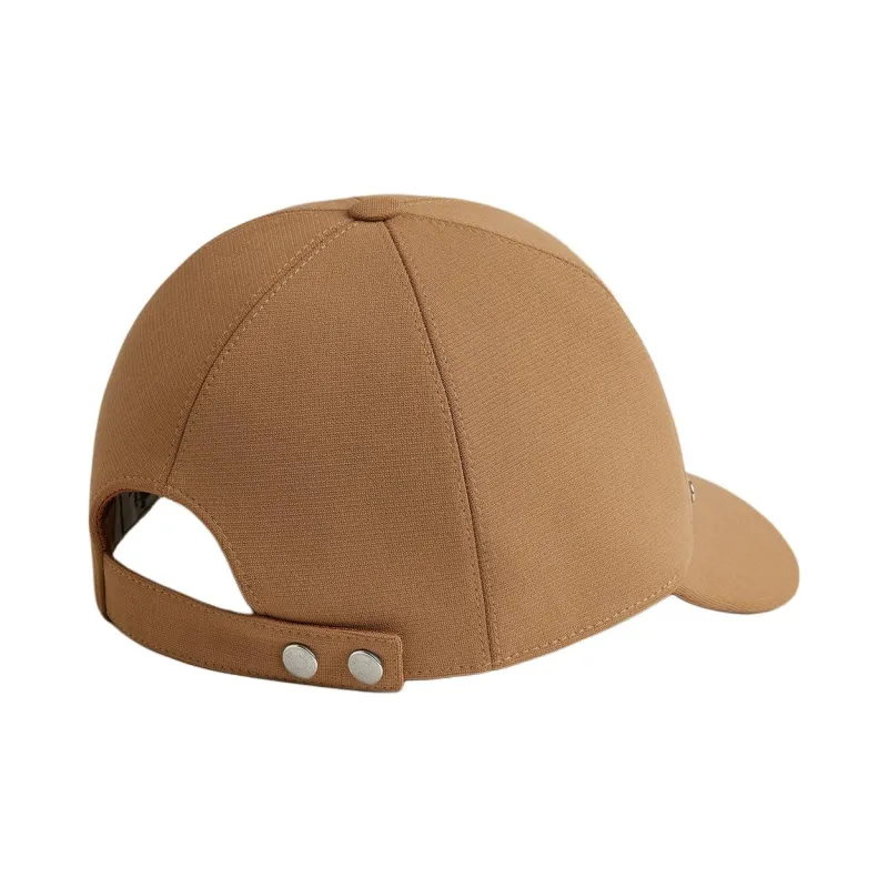 HERMES Cashmere Baseball Caps Women's Light Umber-2