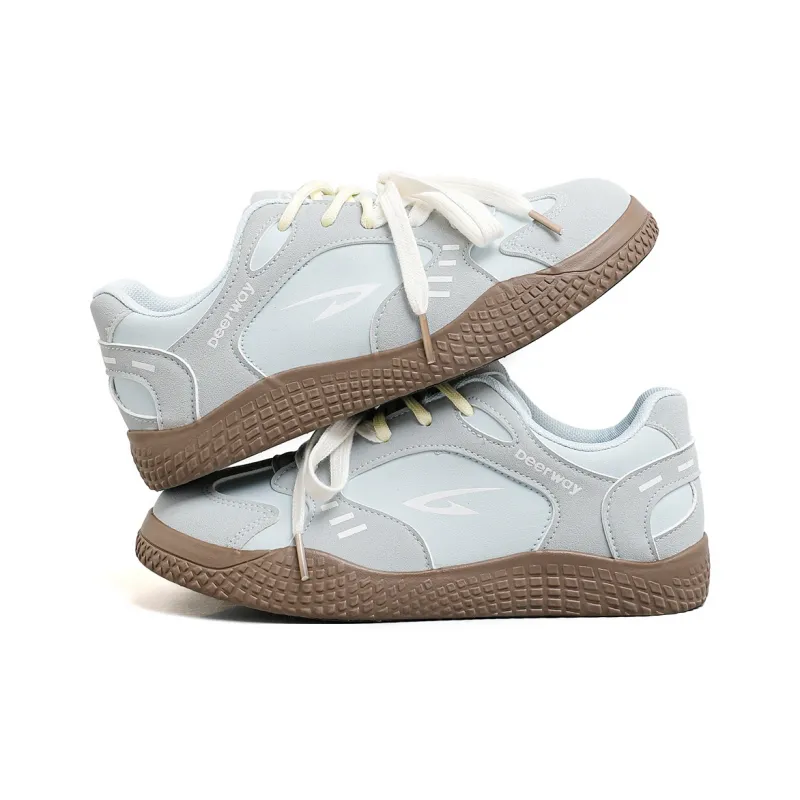DEERWAY Height Increasing, Abrasion Resistant, Lightweight, And Breathable Low Top Casual Shoes Women's Light Blue-3