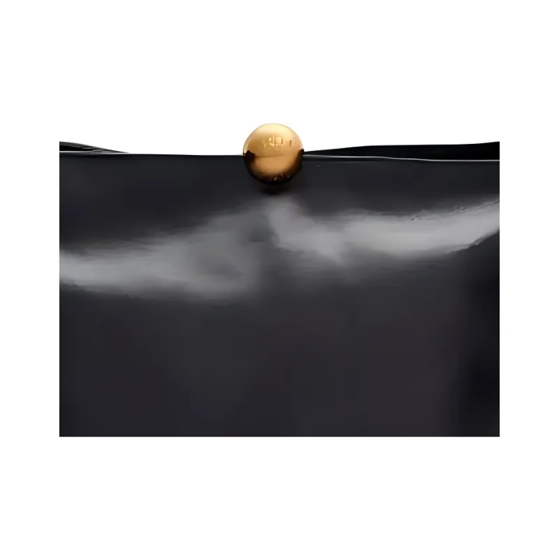 Furla Natural Material Clutch Women's Black-4