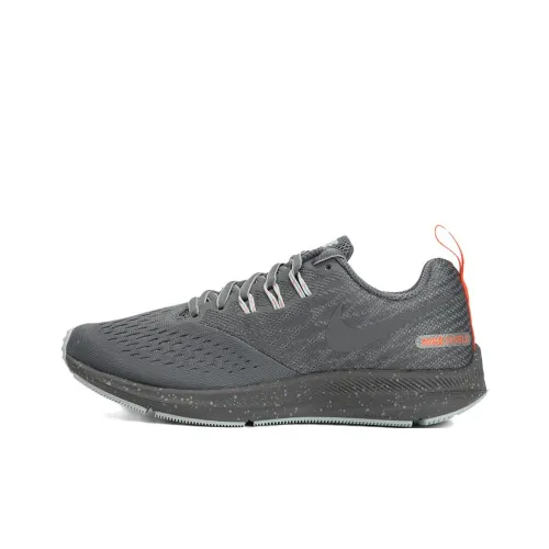 Nike Zoom Winflo 4 Anti Slip Wear Resistant Low Top Casual Running Shoes Women's Gray