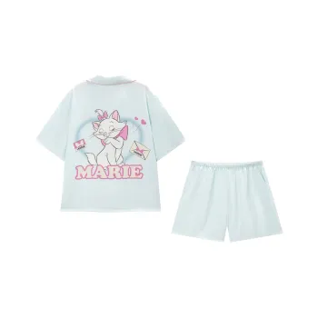 GUKOO x Disney Pajama Set Women's Light Aqua Green