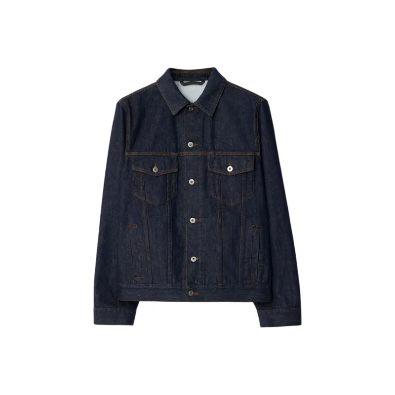 Burberry Logo appliqué Denim Jacket-0