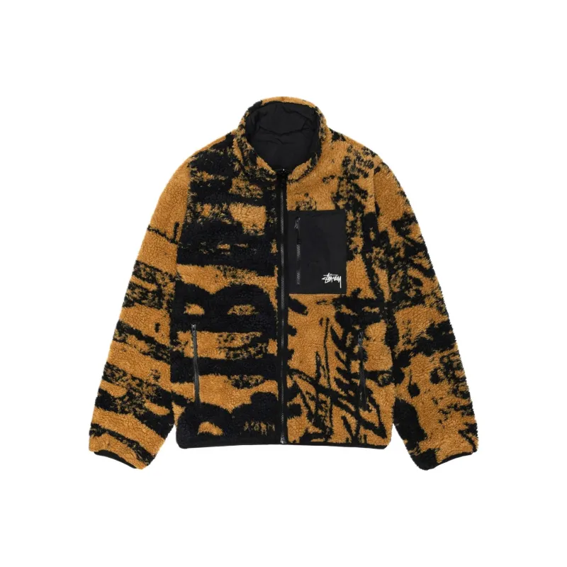Stüssy Reversible Fleece texture Jacket-2