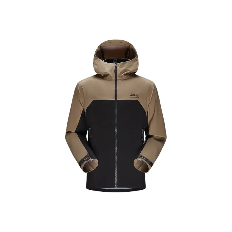 Jeep Water Resistant Windproof UV Protection Breathable Wear Resistant Warm Windbreaker Jacket Unisex-0
