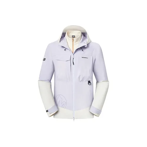 MERRELL Waterproof, Windproof, Thermal, And Rainproof Windbreaker Jacket Unisex Purple