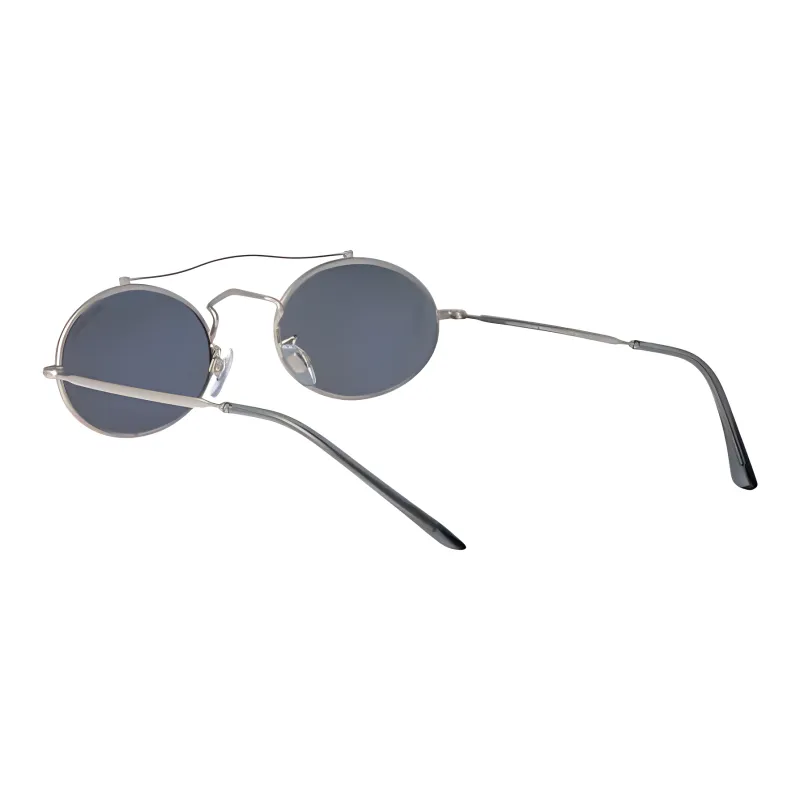 GIORGIO ARMANI Metal Aviator Sunglasses Men's Silver-2