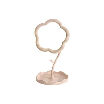 Sweet Pillow House Sunflower Portable Cream Style Jewelry Holder Makeup Mirror