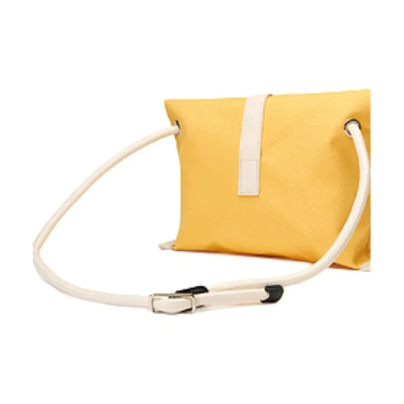 Skechers Fabric Shoulder Bag, Crossbody Bag Medium Size Unisex Amber Gold & Soft White-2