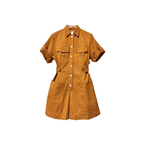 HERMES Jumpsuits Women's Orange